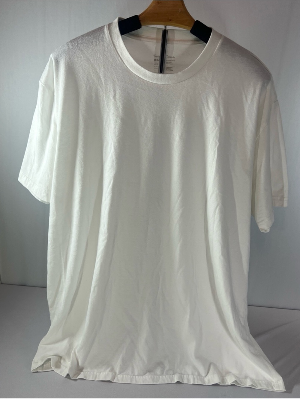Men's White Short Sleeve Crew Neck T-Shirt